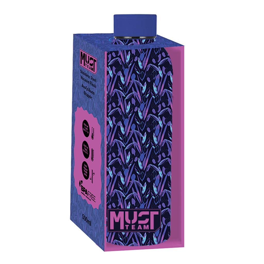 ΠΑΓΟΥΡΙ ΘΕΡΜΟΣ 500ML ΑΝΟΞΕΙΔΩΤΟ 7,4Χ22,2CM MUST TEAM PURPLE DESIGN