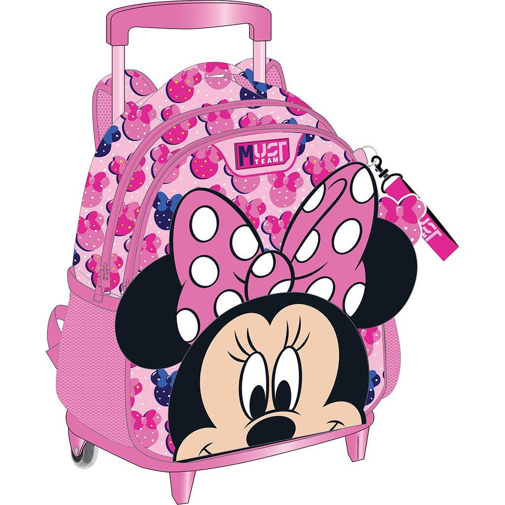 Σχολική Τσάντα Τρόλεϊ Νηπίου Disney Minnie Mouse Must Team 2 Θήκες