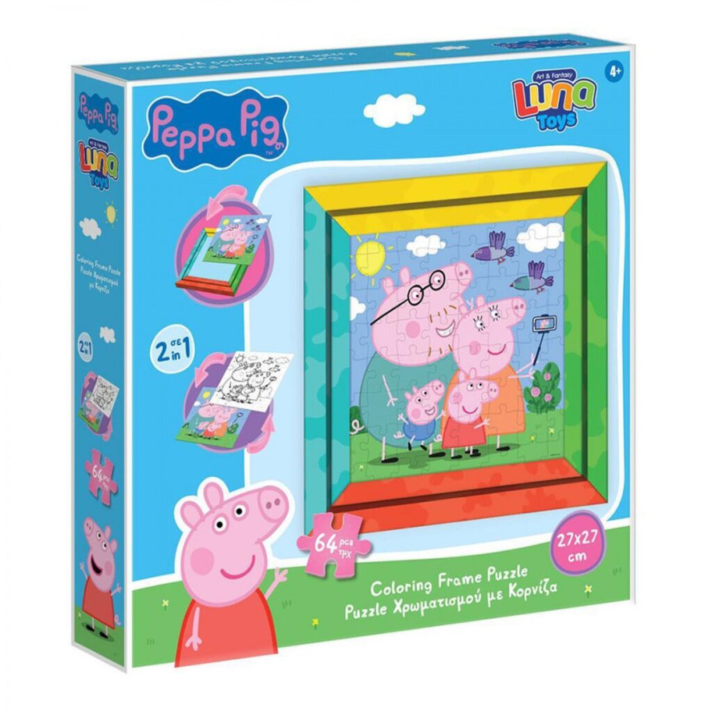 64 PUZZLE ΚΟΡΝΙΖΑ 27Χ27ΕΚ PEPPA PIG