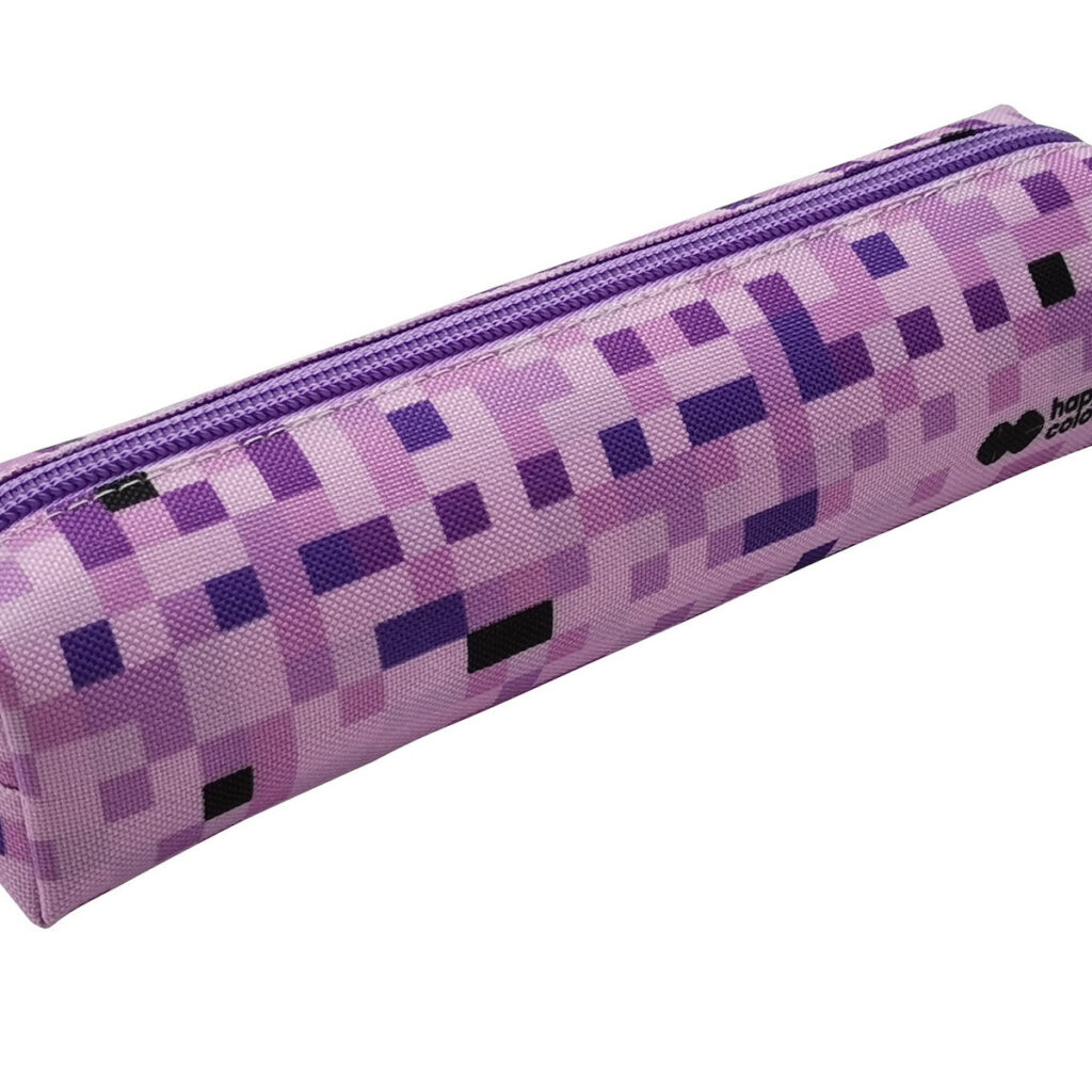 Κασετίνα Βαρελάκι Happy Color Μωβ 015809