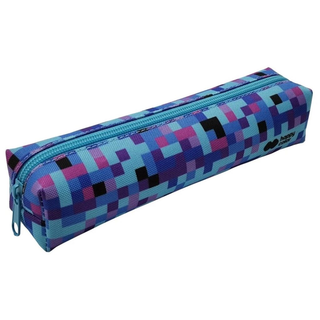 Κασετίνα Βαρελάκι Happy Color Μπλε 015808