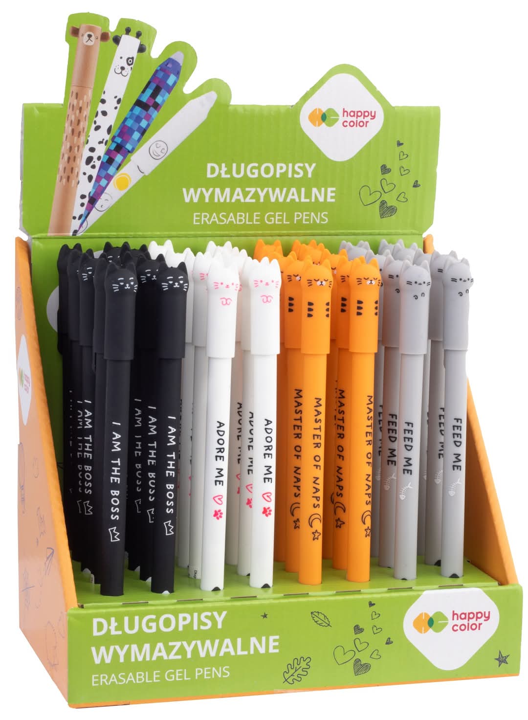 ΣΤΥΛΟ GEL ΠΟΥ ΣΒΗΝΕΙ HAPPY COLOR - KITTY ΣΕ ΔΙΑΦΟΡΑ ΣΧΕΔΙΑ 0,5mm ΜΠΛΕ
