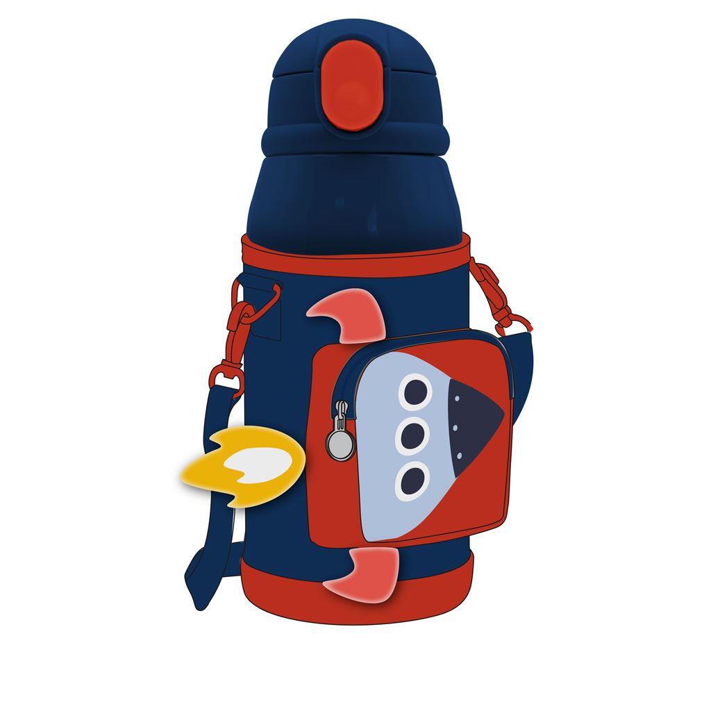 ΠΑΓΟΥΡΙ ΑΝΟΞΕΙΔΩΤΟ ΘΕΡΜΟΣ 500ML ΜΕ ΘΗΚΗ & ΚΑΛΑΜΑΚΙ 21,5Χ8,5ΕΚ ΔΙΑΣΤΗΜΑ