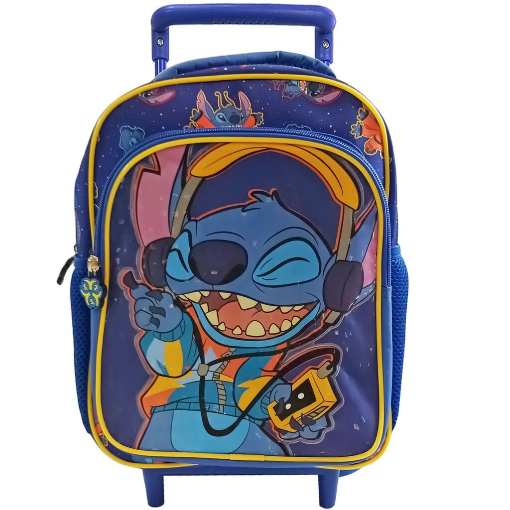 Τσάντα Τρόλευ Νηπίου Stitch με Μπροστινή Τσέπη 29cm