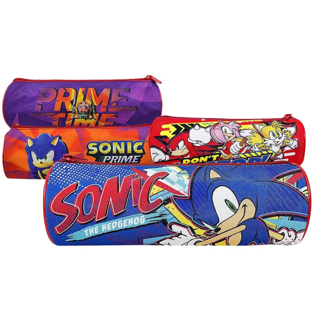 Κασετίνα Βαρελάκι Sonic 23x8cm