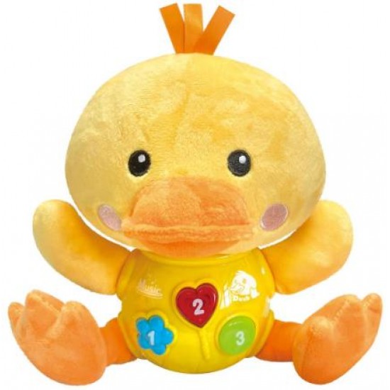 Λούτρινο Ζωάκι ΠΑΠΑΚΙ Μουσικό Luna Toys 18x8x25εκ