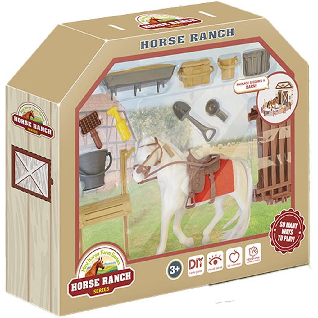 Άλογο Σετ Luna Toys με Αξεσουάρ 18τμχ. 33x6,5x28,5εκ.