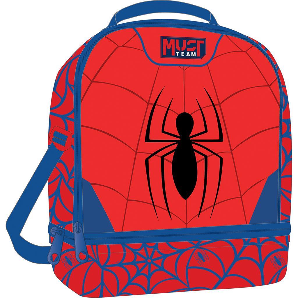 Τσαντάκι Φαγητού Spider - Man Red Must Team Ισοθερμικό 2 Θήκες
