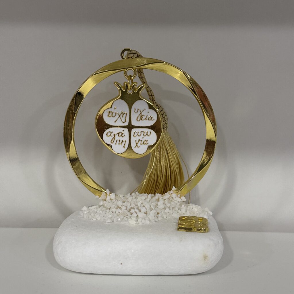 ΚΥΚΛΟΣ ΧΡΥΣΟΣ ΣΤΡΟΓΓΥΛΟΣ ΠΛΑΚΕ ΜΕ ΕΥΧΕΣ