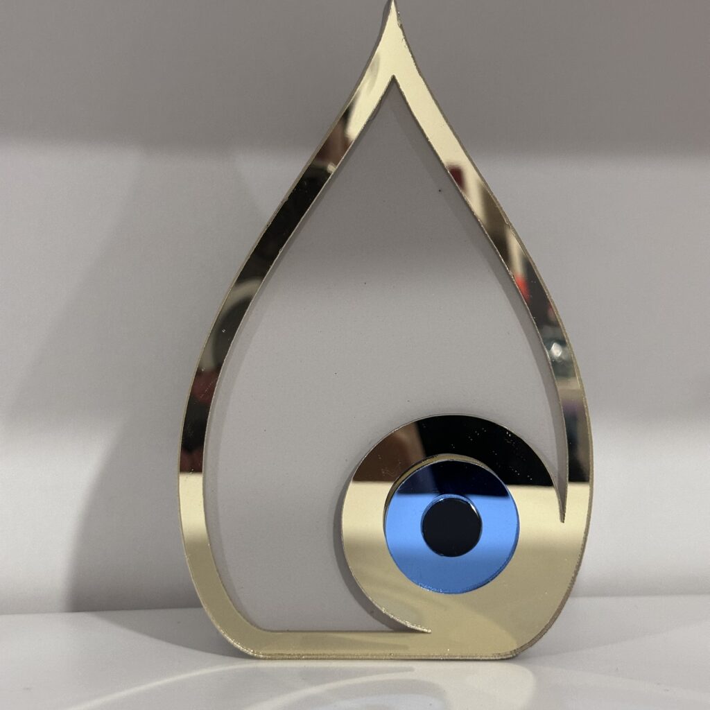 ΣΤΑΓΟΝΑ ΞΥΛΙΝΗ ΓΚΡΙ ΜΕΓΑΛΗ ΜΕ ΧΡΥΣΟ ΠΕΡΙΓΡΑΜΜΑ