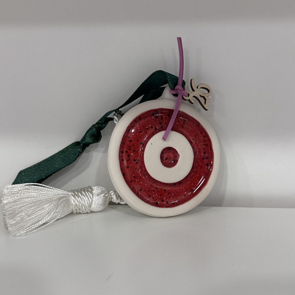 ΜΑΤΙ ΚΥΚΛΟΣ ΜΕ ΓΕΜΙΣΜΑ ΚΟΚΚΙΝΟ ΠΙΤΣΙΛΙΕΣ