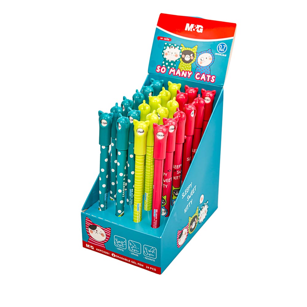 ΣΤΥΛΟ GEL ΠΟΥ ΣΒΗΝΕΙ M&G SO MANY CATS 0,7mm