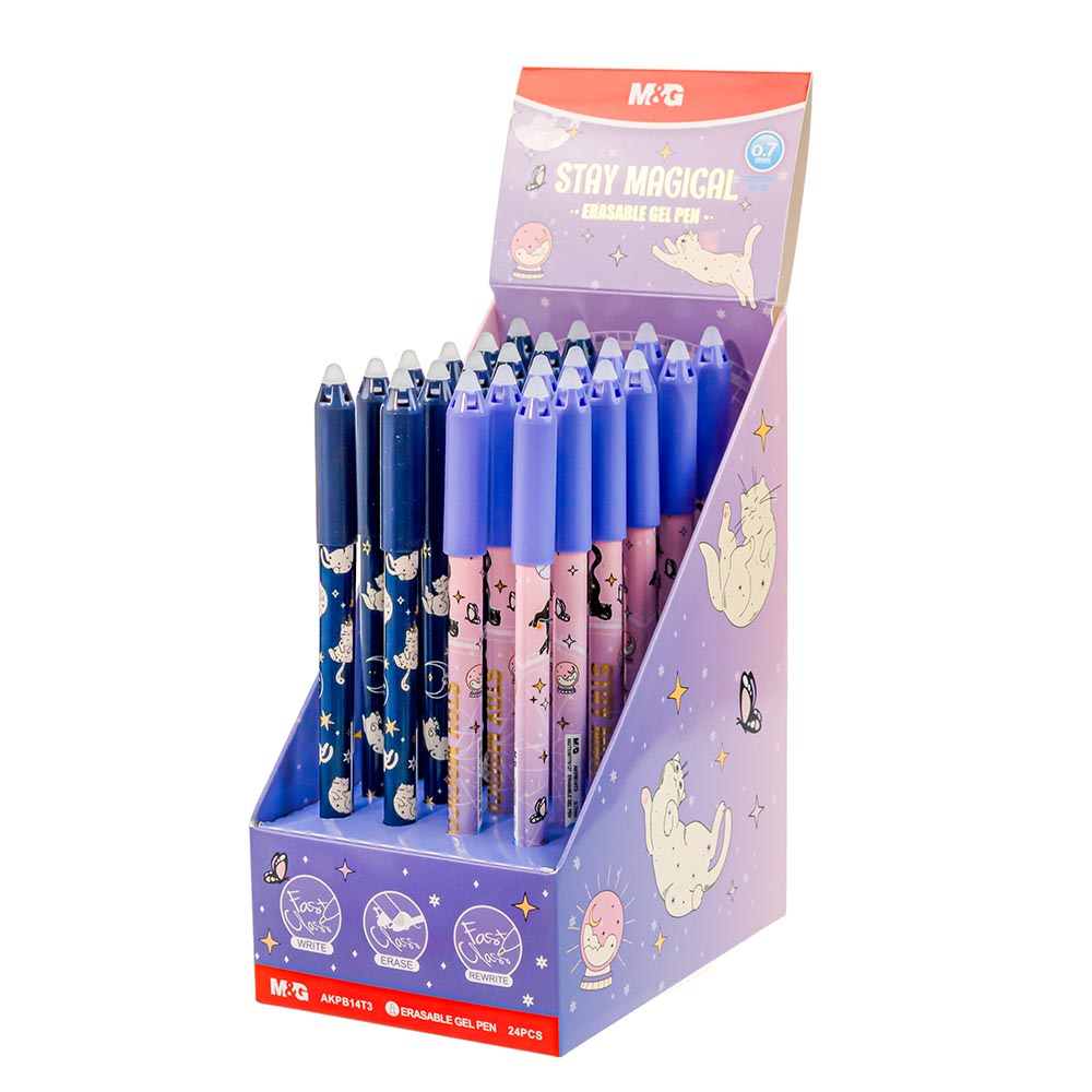 ΣΤΥΛΟ GEL ΠΟΥ ΣΒΗΝΕΙ M&G MAGIC CATS 0,7mm