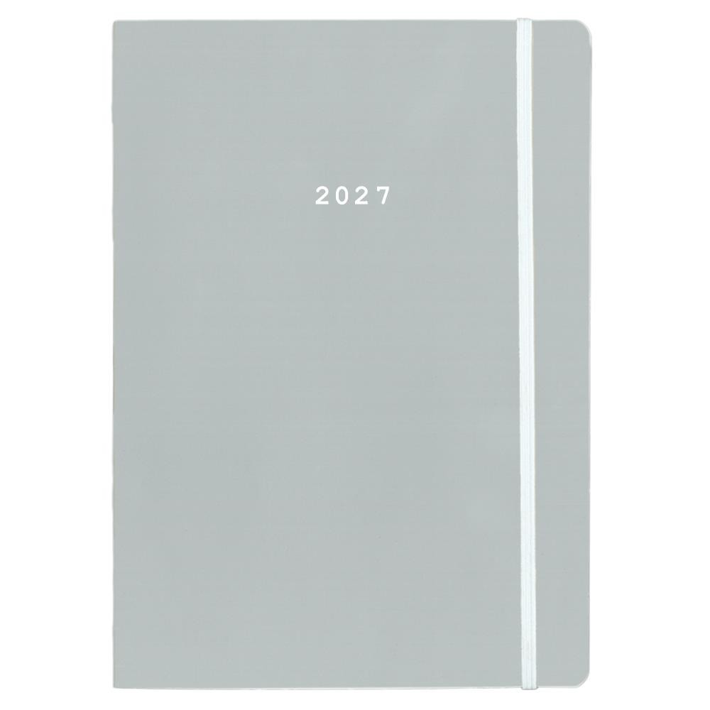 Next ημερολόγιο 2027 Pastel ημερήσιο flexi γκρι με λάστιχο 14x21εκ.