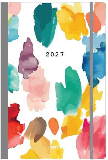 Next ημερολόγιο 2027 Trends Watercolour ημερήσιο flexi με λάστιχο 12x17εκ.