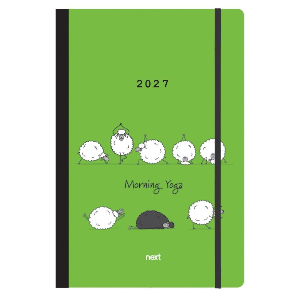 Next ημερολόγιο 2027 Trends Morning Yoga ημερήσιο flexi με λάστιχο 14x21εκ.