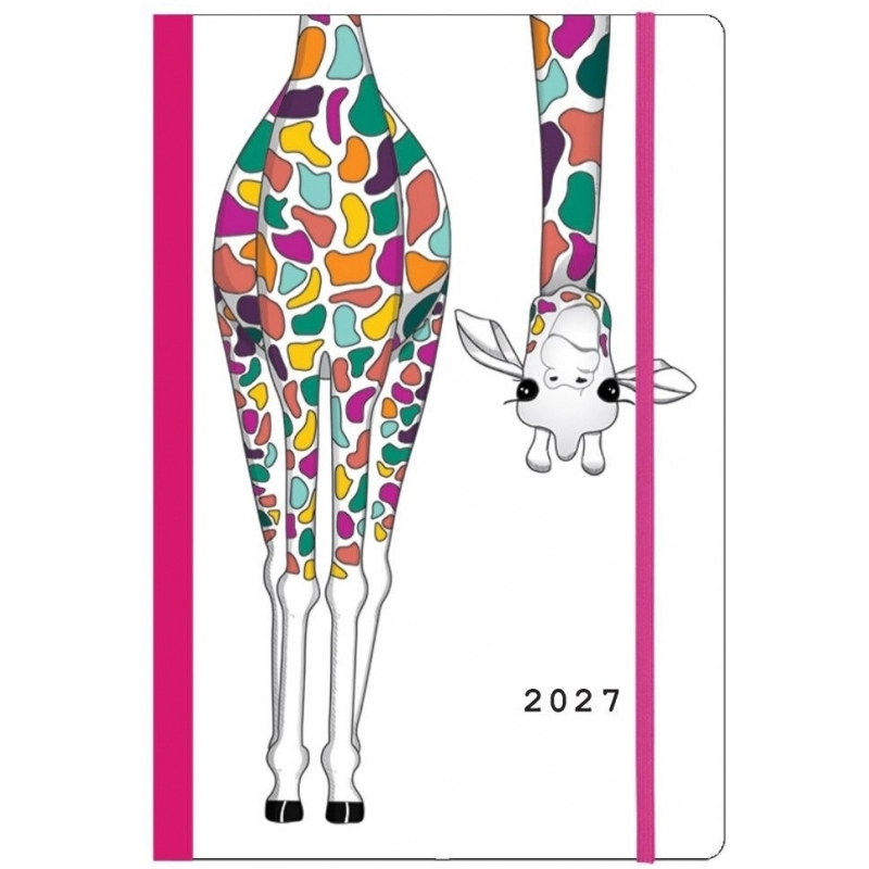 Next ημερολόγιο 2027 Trends Giraffe ημερήσιο flexi με λάστιχο 12x17εκ.